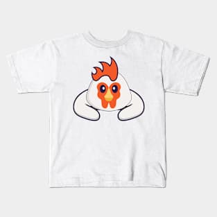 Cute chicken lying down Kids T-Shirt